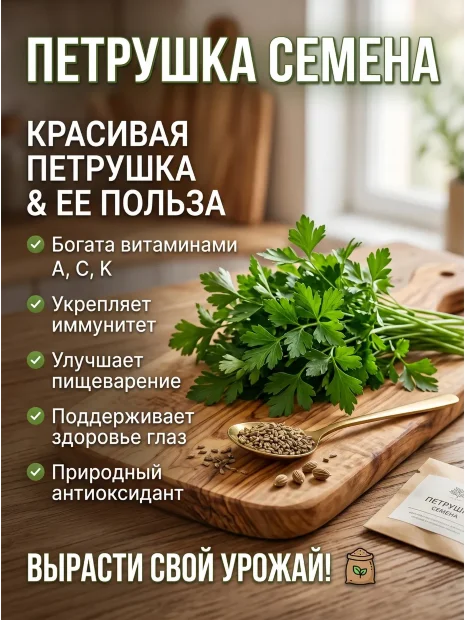 Петрушка листовая Итальянский гигант  семена 